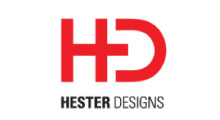 Hester Designs logo customer of sonray enterprise window cleaning